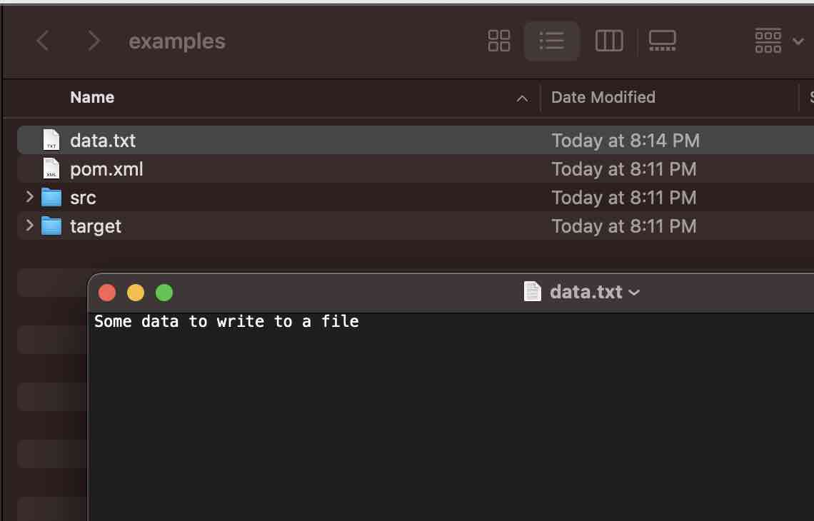 Write to File in Java using BufferedWriter - Output